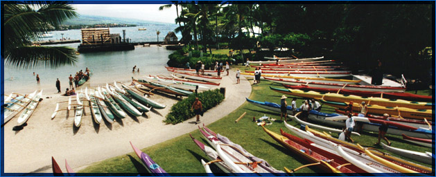 Kamakahonu Beach - Home of Kai'Opua Canoe Club